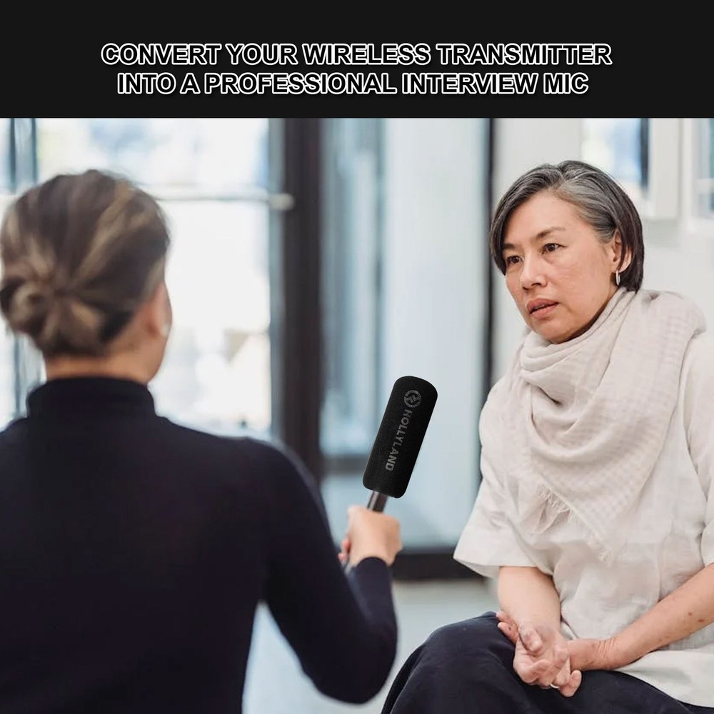 Hollyland LARK A1 Combo Wireless Microphone System (Space Gray) Podcast Bundle