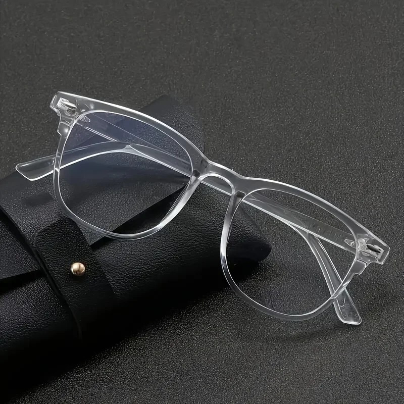 Blue Light Blocking Glasses Clear Square Frame Transparent Computer