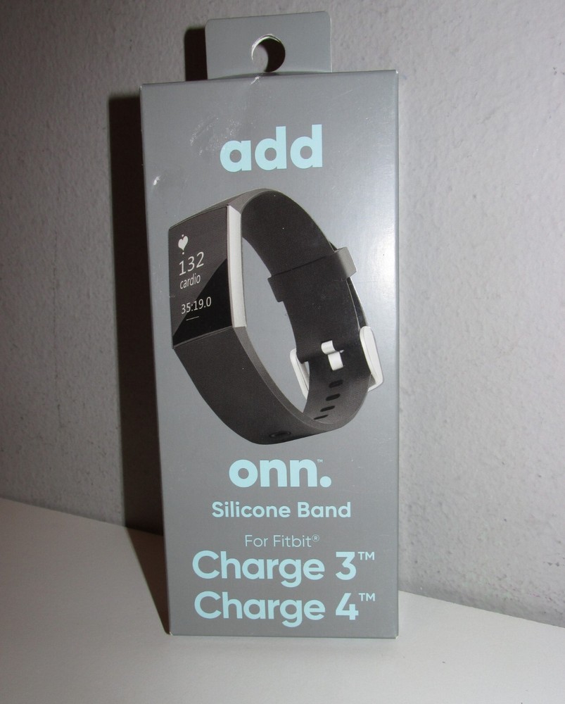 Fitbit Black Silicone Replacement Band (For Charge 3 &4) BRAND NEW IN BOX