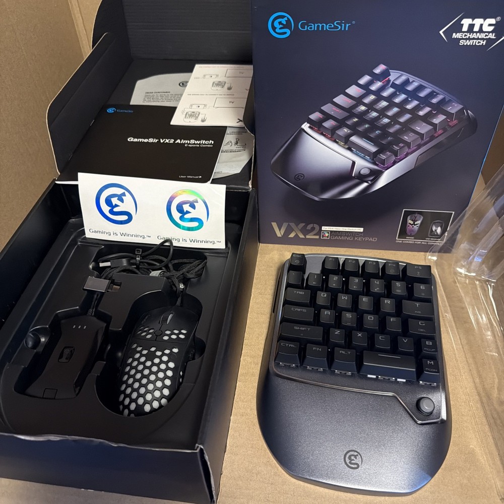 GameSir VX2 AimSwitch Gaming Keypad Combo for PS4 Xbox One Switch PC + Mousepad