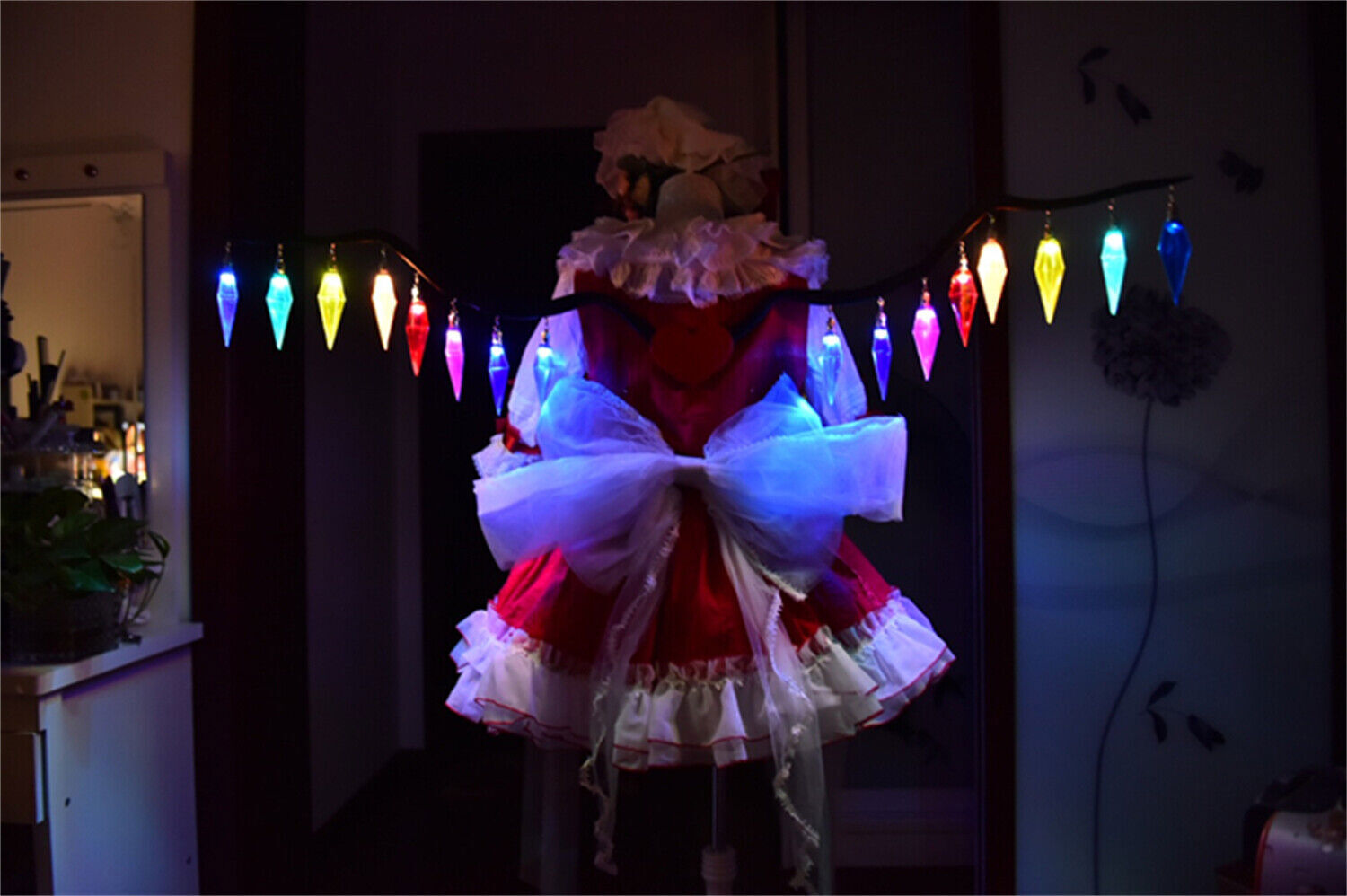 Touhou Project Flandre Scarlet Wing Shine Halloween Cosplay Prop Girl Accessory