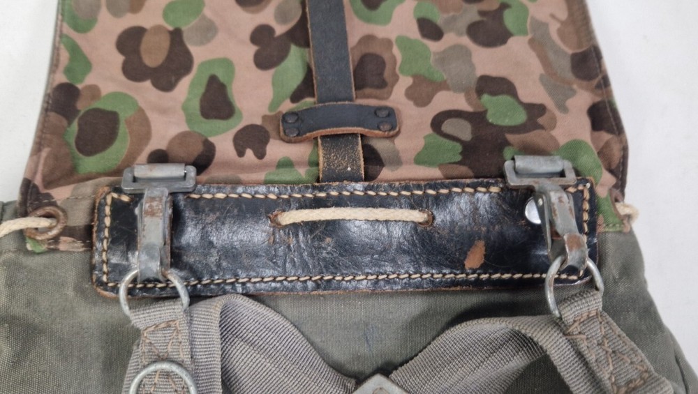 Vintage Austrian Military Bag Backpack