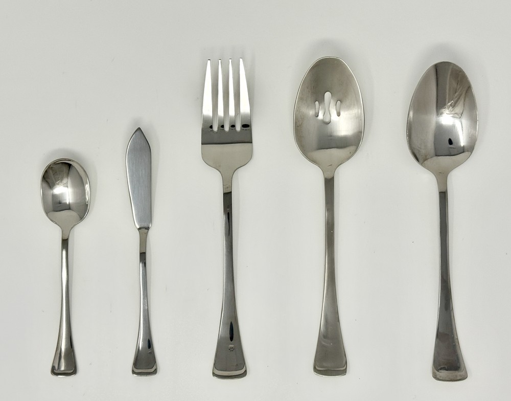 Oneida Emma Mirror 5 Piece Serving Set Quality 18/8 Stainless