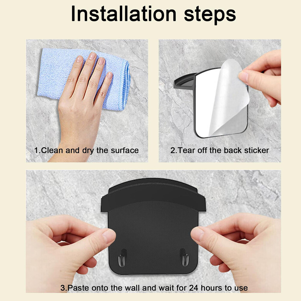 2PC Headphone Hanger Wall Mount Stand for Headset Space-saving Headset Holder