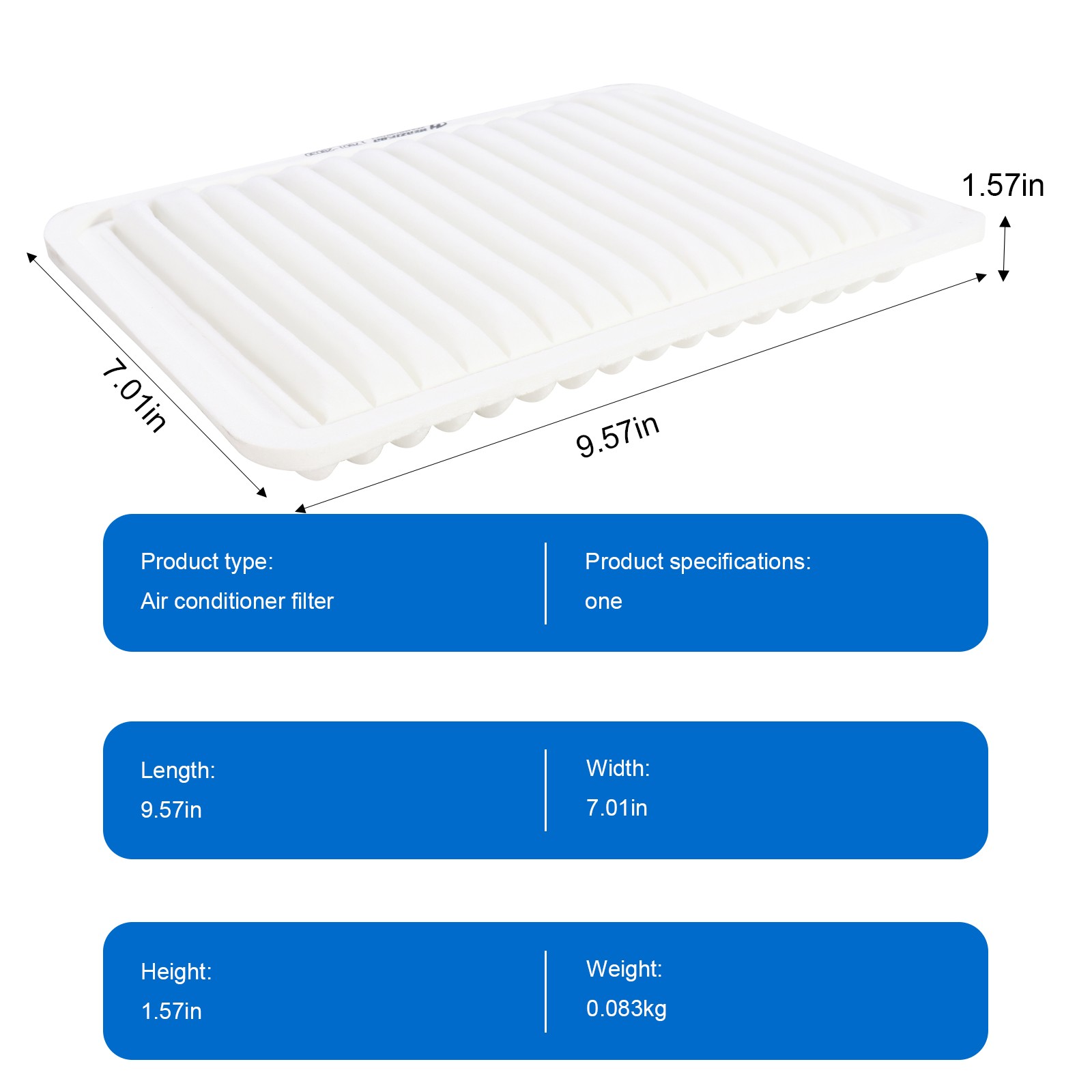 Engine & Cabin Air filter for Toyota Corolla 2009 2010-2019 L4 1.8L Mfg OE Spec