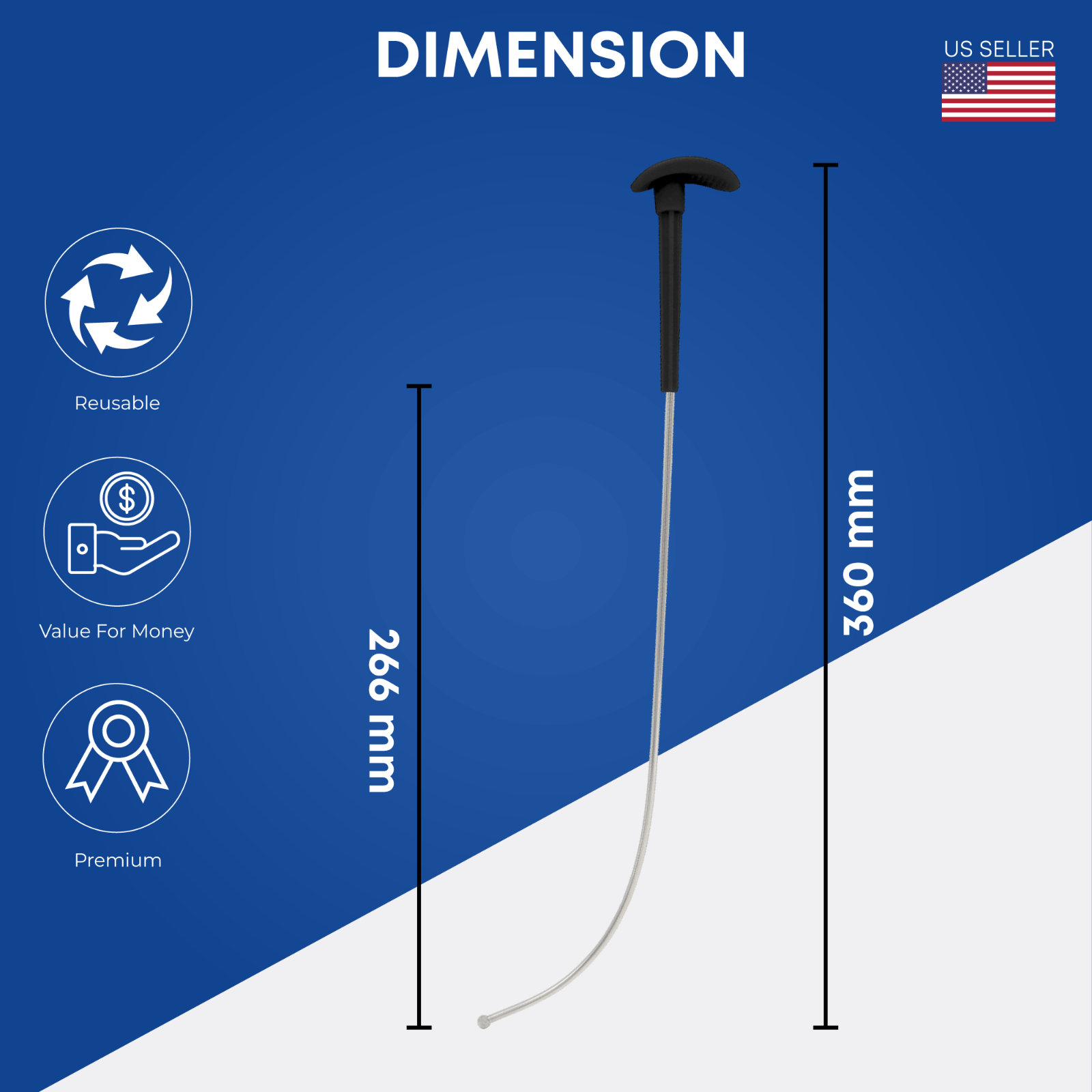 Reusable Intubation Stylet - 12.5" (31.7cm) Anesthesia Instruments