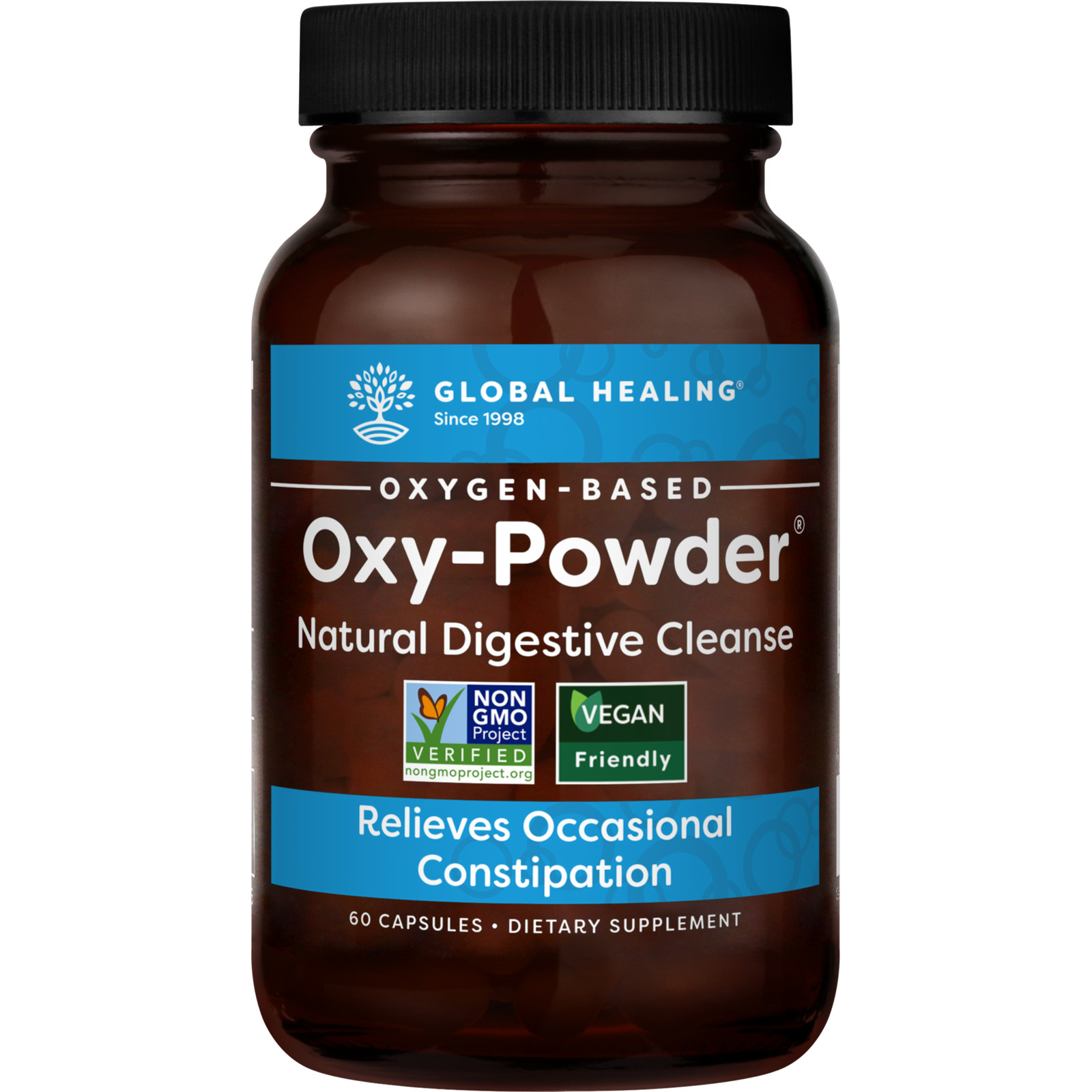Oxy Powder Colon Cleanse & Natural Detox Pills For Constipation Relief - 60 Ct.