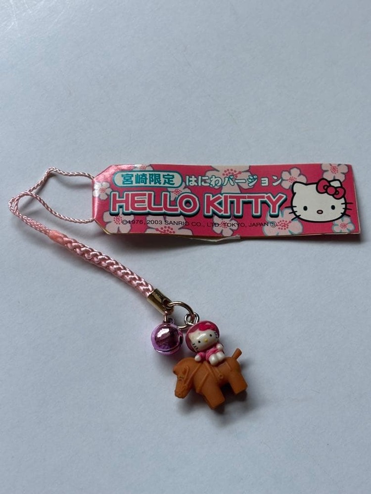 Miyazaki Limited Hello Kitty Netsuke Strap Used with Bell