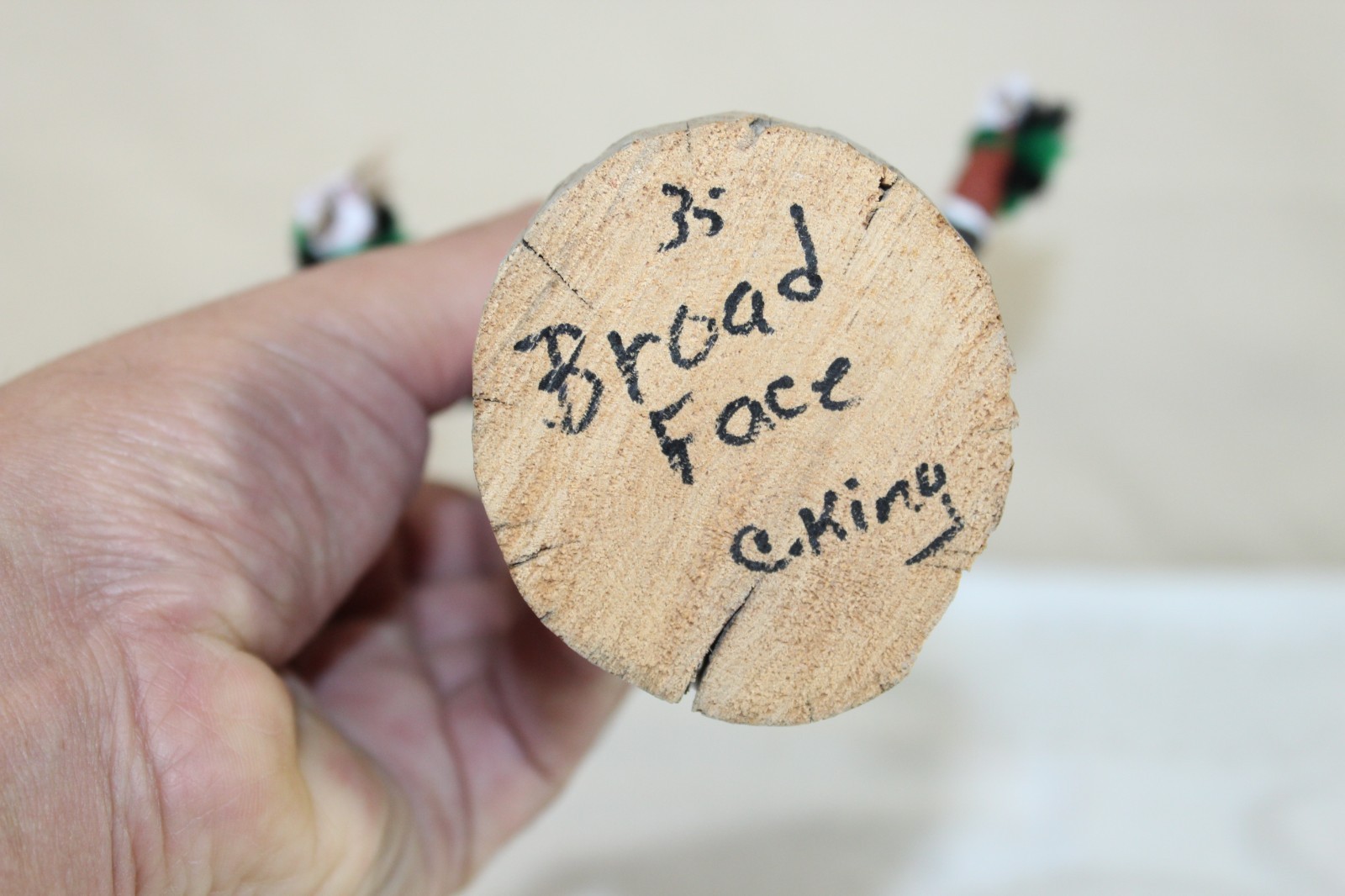 Vintage Hopi Pueblo 7.25" Kachina Doll "Broad Face" Signed C. King