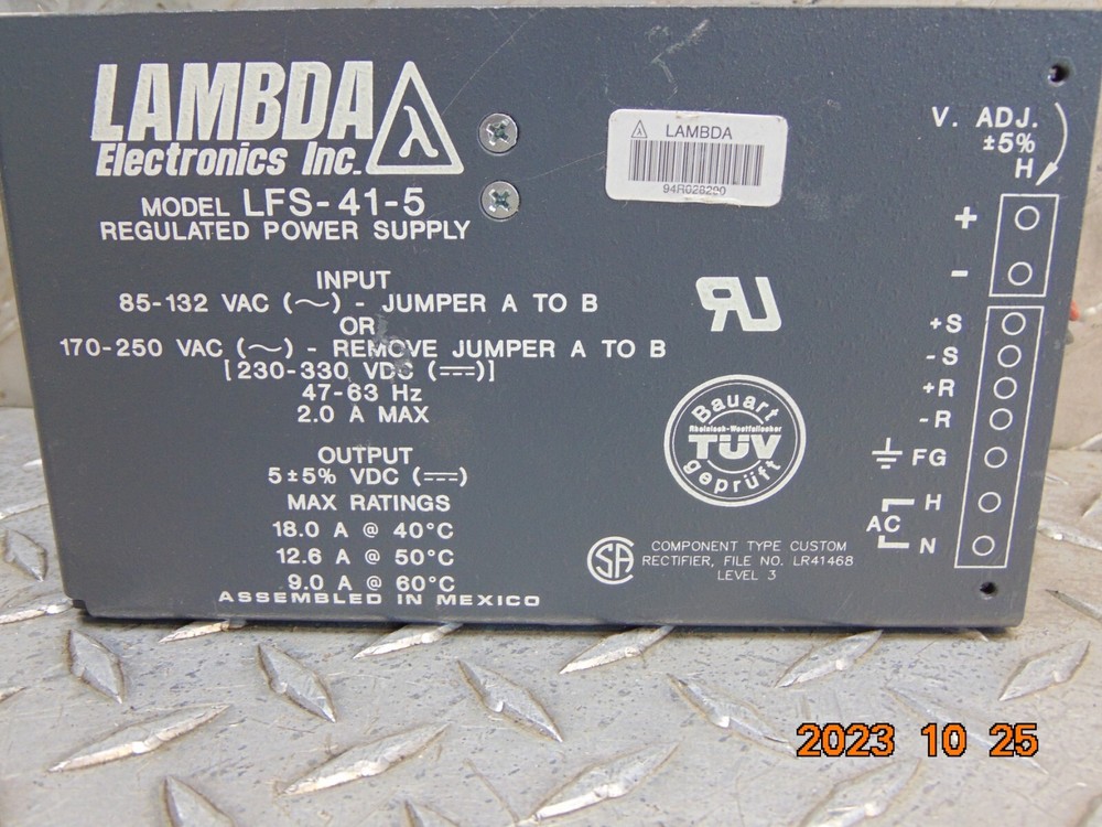 LAMBDA LFS-41-5 REGULATED POWER SUPPLY