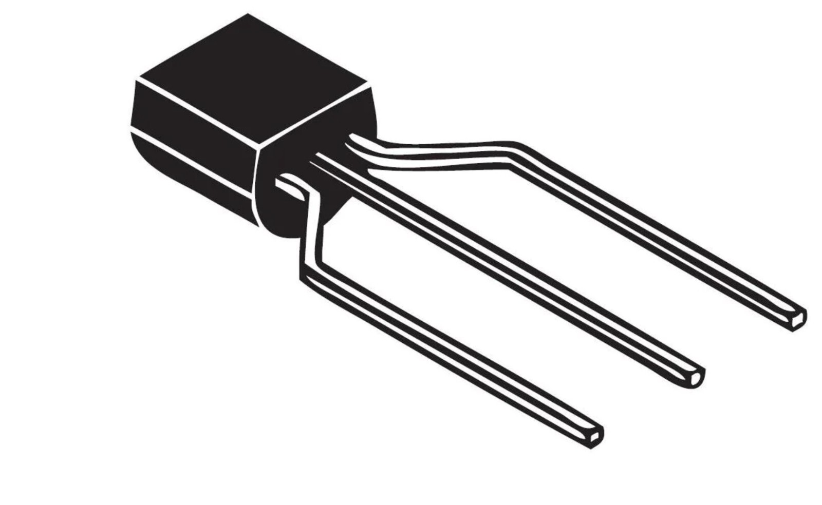 2 pcs 2N5550 NPN, Transistor  140V, 600mA, 300MHz