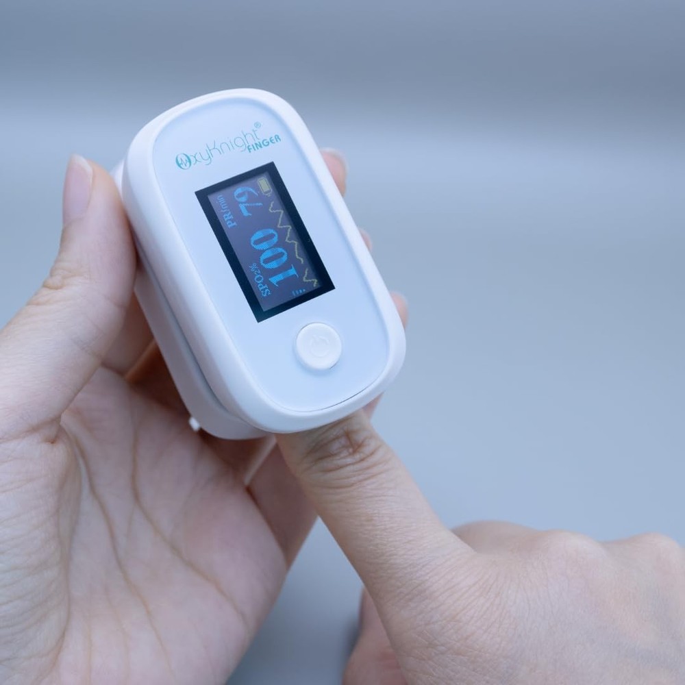 Bluetooth Fingertip Pulse Oximeter - Measures Oxygen Level, Pulse Rate & Respira