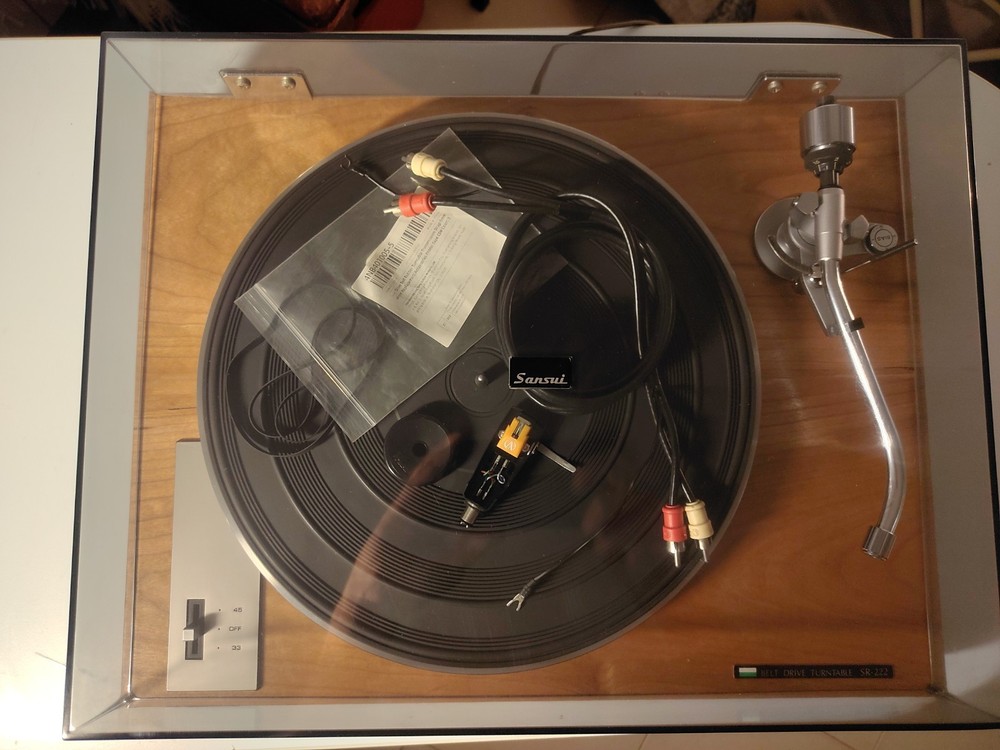 Sansui Sr-222 MK1 Turntable Restored Improved