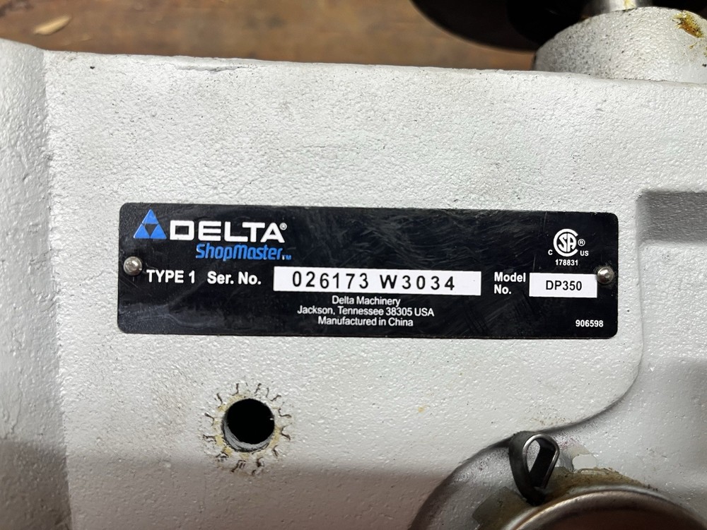 Delta 12" Drill Press Head Assembly Spindle Quill Chuck Variable Speed