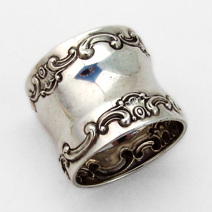 Gorham Strasbourg Napkin Ring Sterling Silver Mono