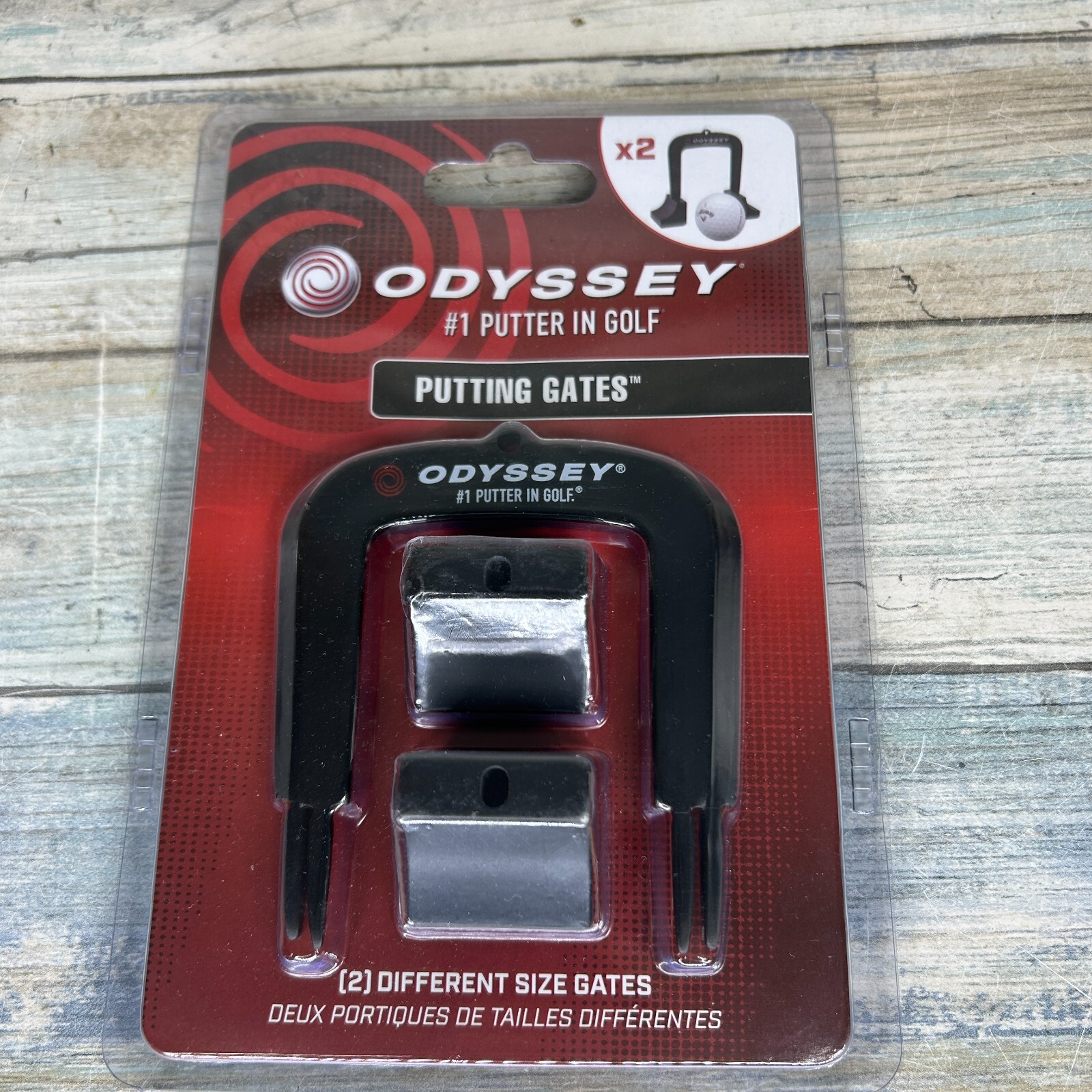 Odyssey Golf Putting Gates Putting Aid for Indoor Outdoor 2 Sizes