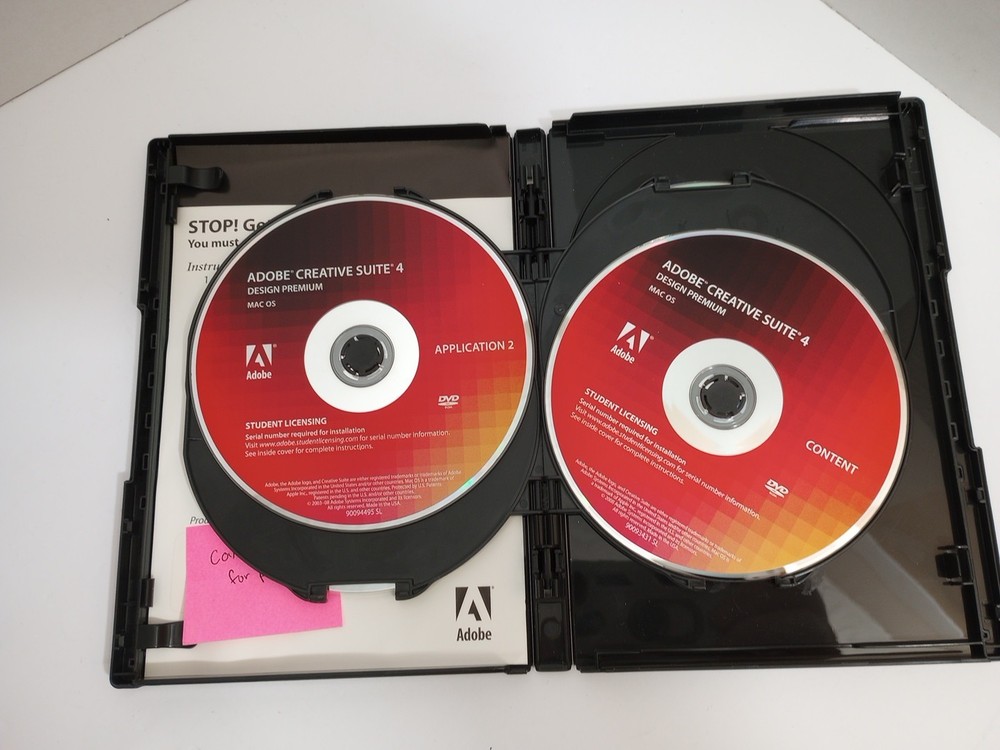 Adobe Creative Suite 4 CS4 Design Premium MAC OS Student Version