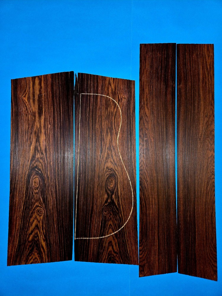 Cocobolo guitar back and sides set CO009