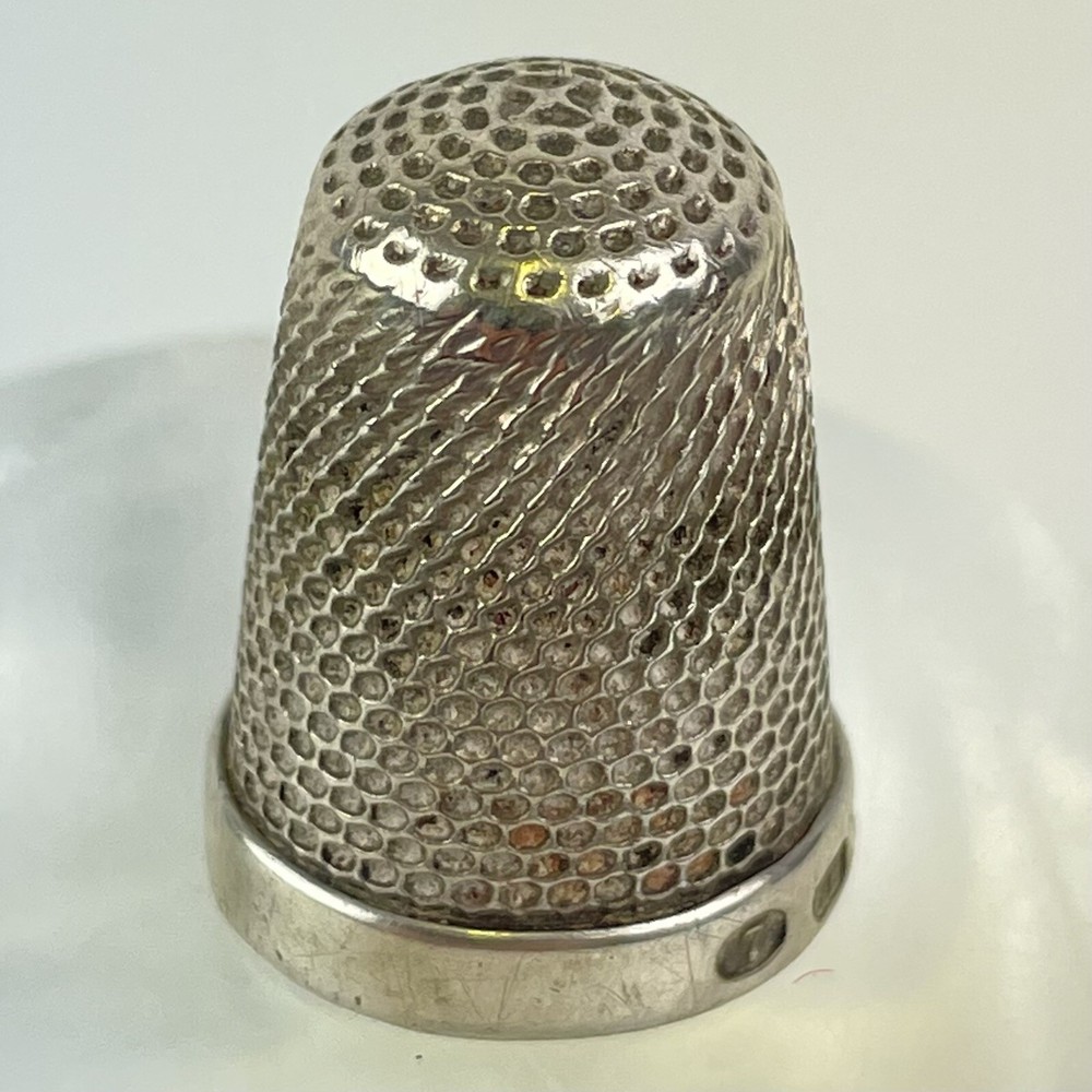 Antique Solid Silver Thimble Size 7 Charles Horner 1911 2.4cm 5.6g