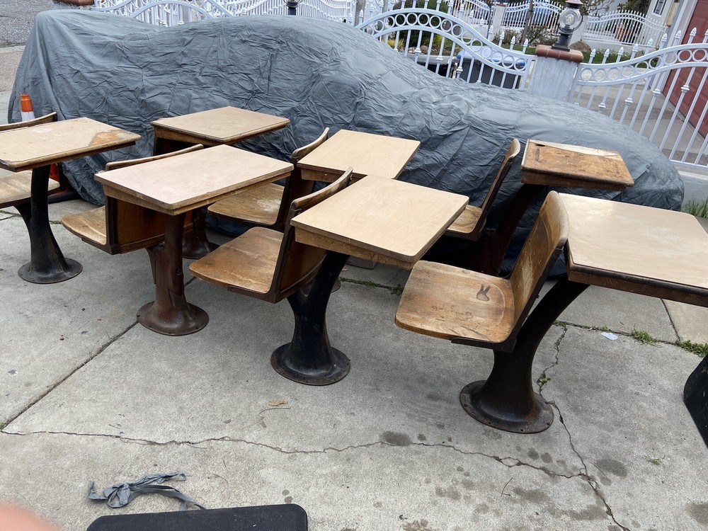 Antique ELEMENTARY SCHOOL DESKs