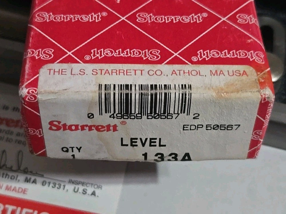STARRETT ENGINEER S LEVEL 10 NO. 133A