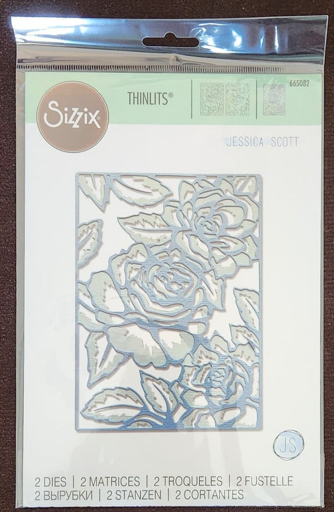 Sizzix Die Bundle Floral Lattice, Icelandic Poppy, Script Sentiments