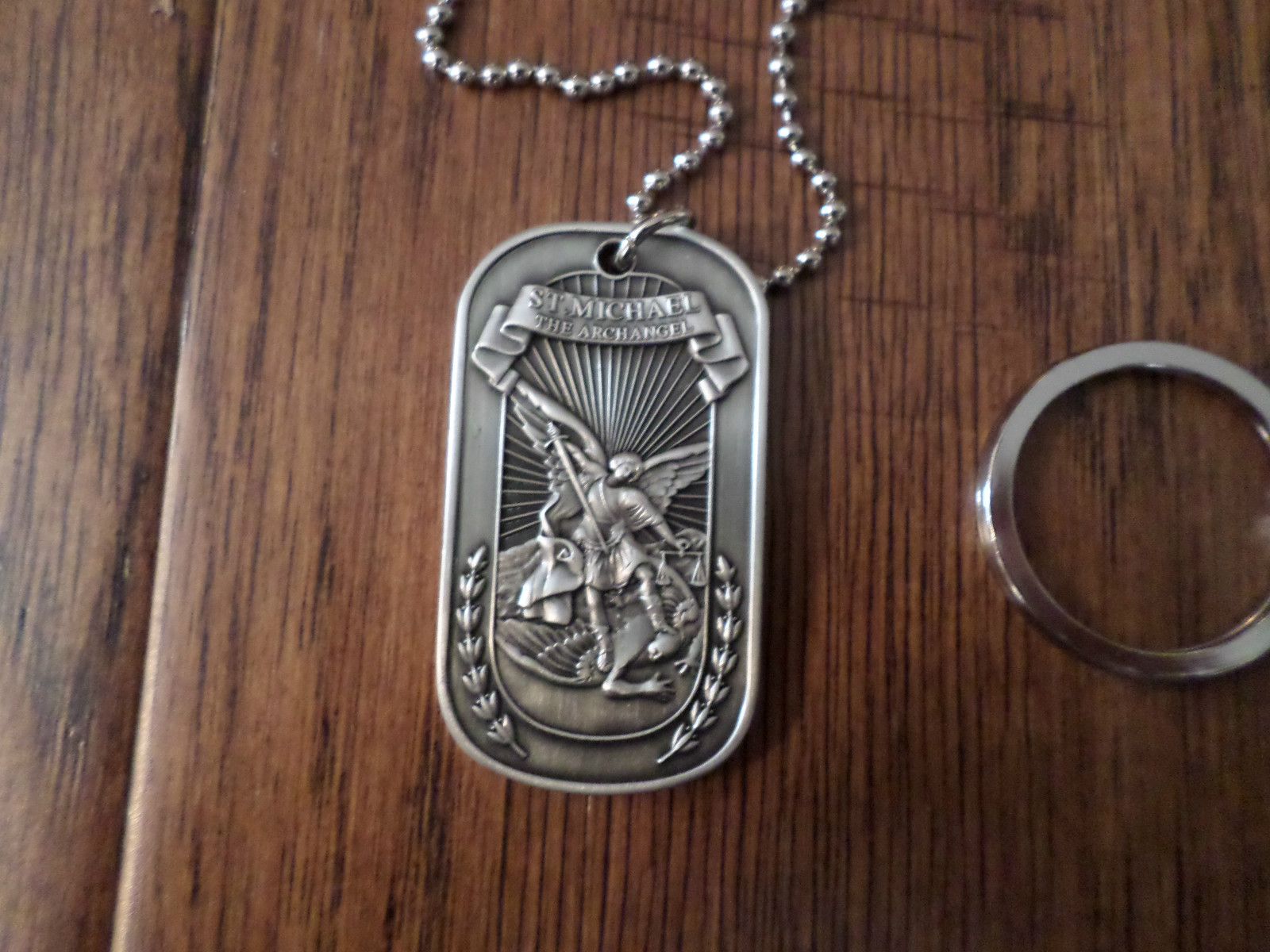 ST. MICHAEL ARCHANGEL RELIGIOUS DOG TAG MARINE CORPS ARMY NAVY AIR FORCE