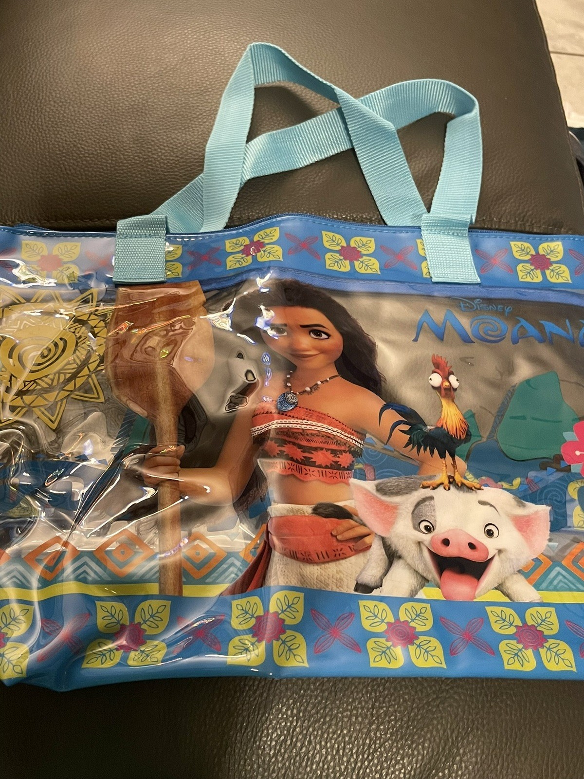Moana Disney Large Clear Tote Bag Beach Bag Summer Camp Bag Disney Vacation Bag