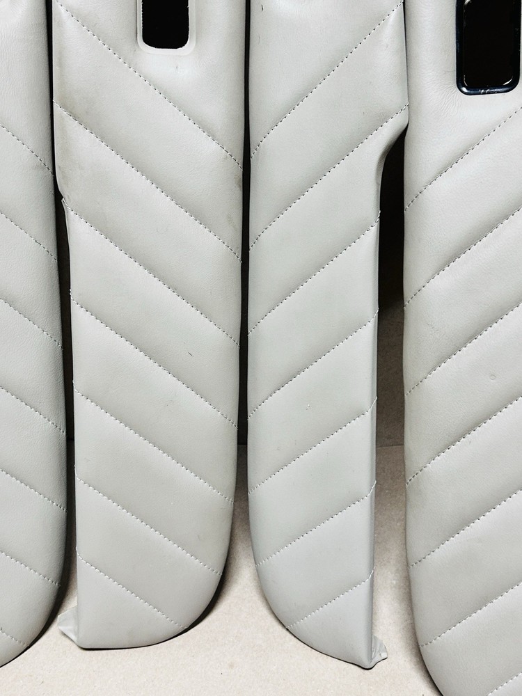 2004-2006 Cadillac Escalade PLATINUM Door Panel Upper Inserts SHALE TAN OEM