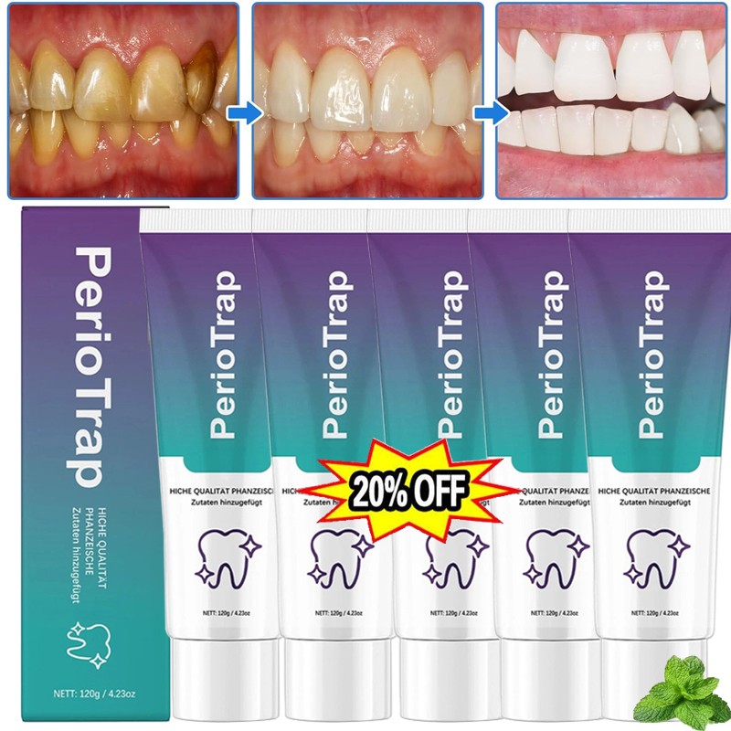 1-5PCS PerioTrap Mint Flavor Gum Toothpaste Cleaning Toothpaste Sensitive Teeth