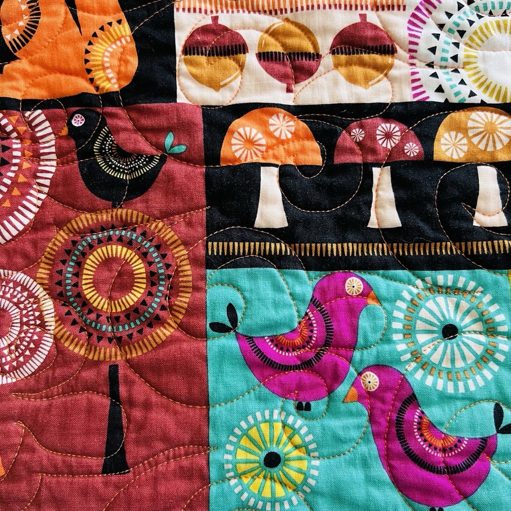 New Vibrant Modern Patchwork Quilt – 51” x 51” 🌟