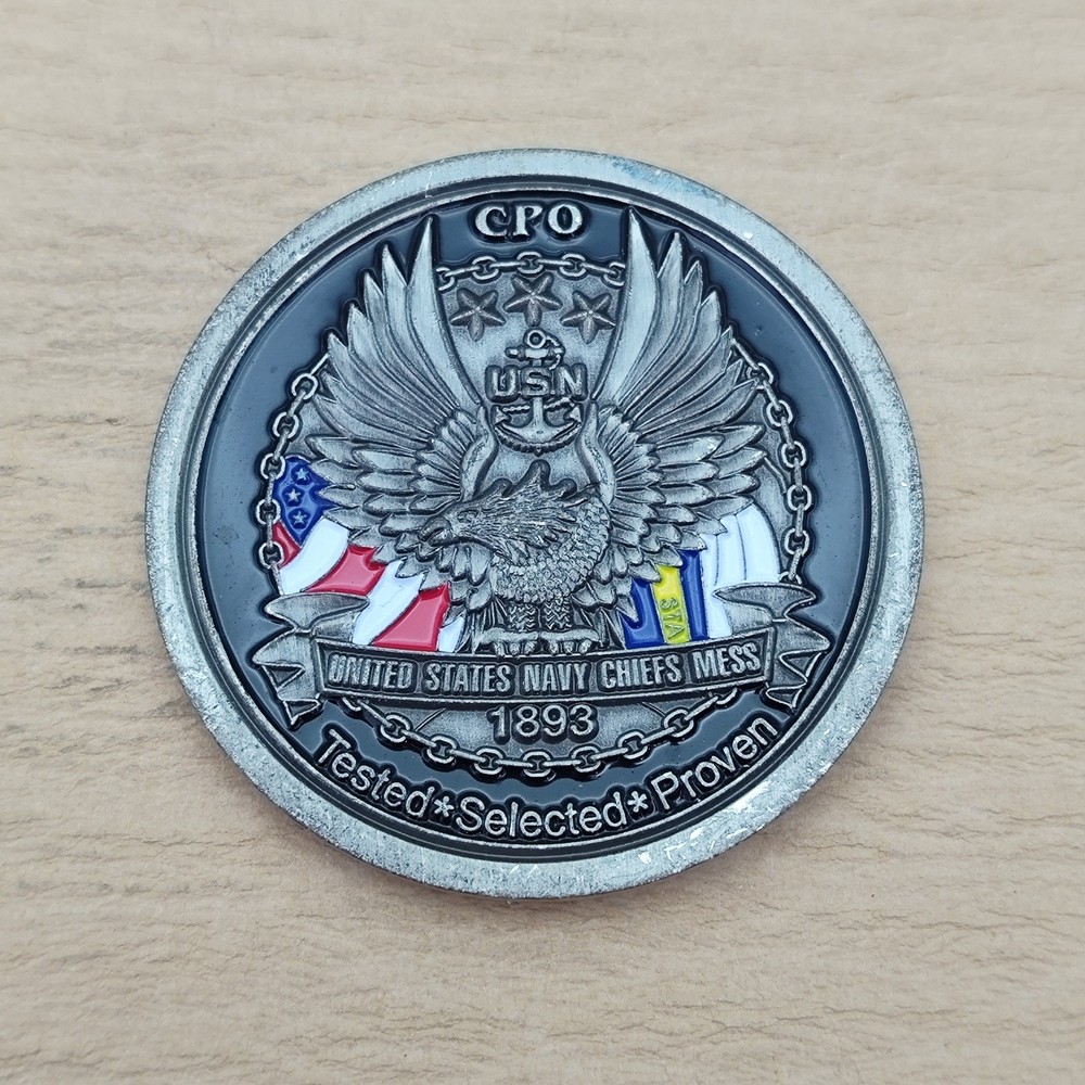 USN Construction Battalion Maintenance Unit Challenge Coin