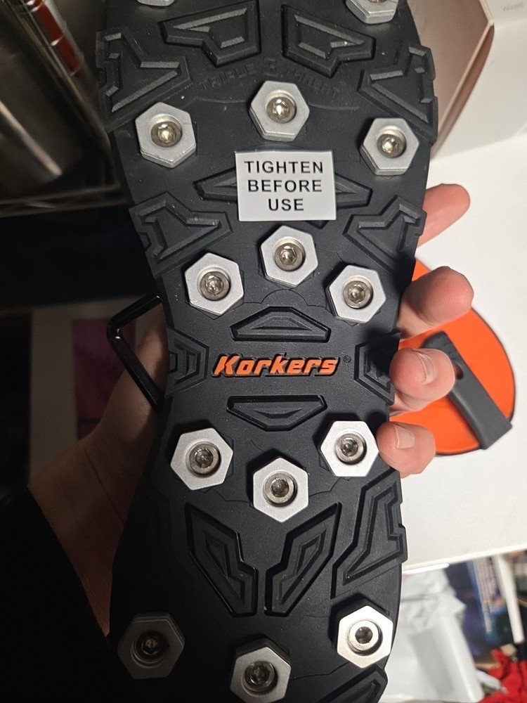 Korkers Omnitrax Interchangeable Sole System-Triple Threat Hex Disk 15