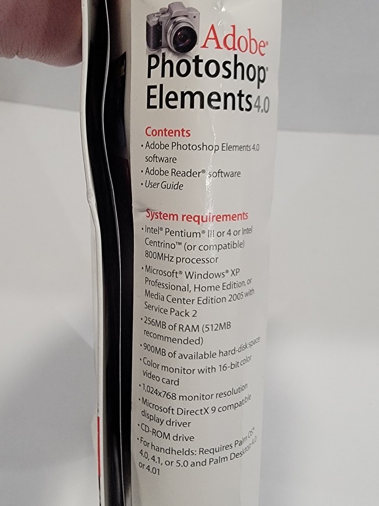 Adobe Photoshop Elements 4.0 User Guide Book & Software