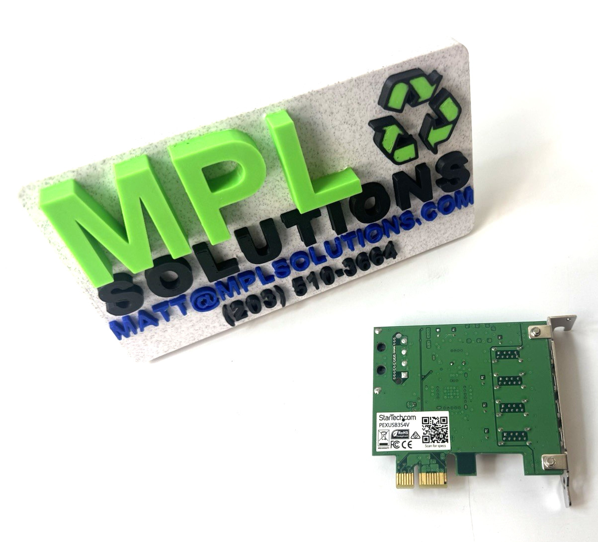 StarTech 4 Port PCI Express SuperSpeed USB 3.0 Low Controller Card PEXUSB3S4V