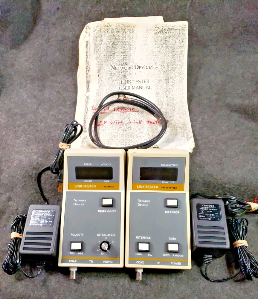 network devices bnc link-tester w/ Instructions .........................(C20B5)