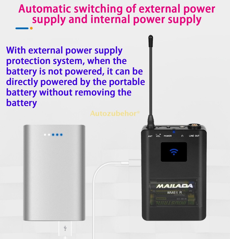 Mobile Wireless Recording Microphone For Live Broadcasting Recording Interview