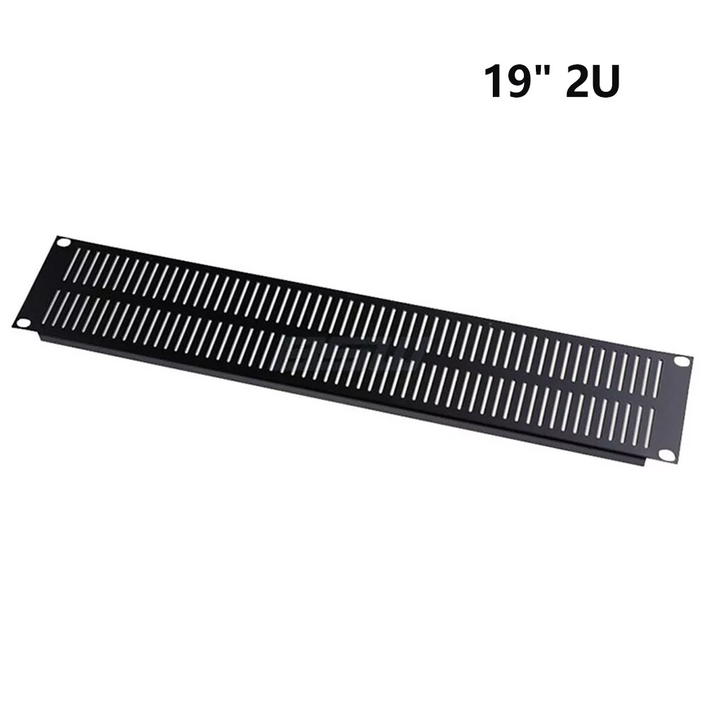 2U Vented Blank Rack Mount Panel Spacer for 19" Server  Network Cabinet w/Screws