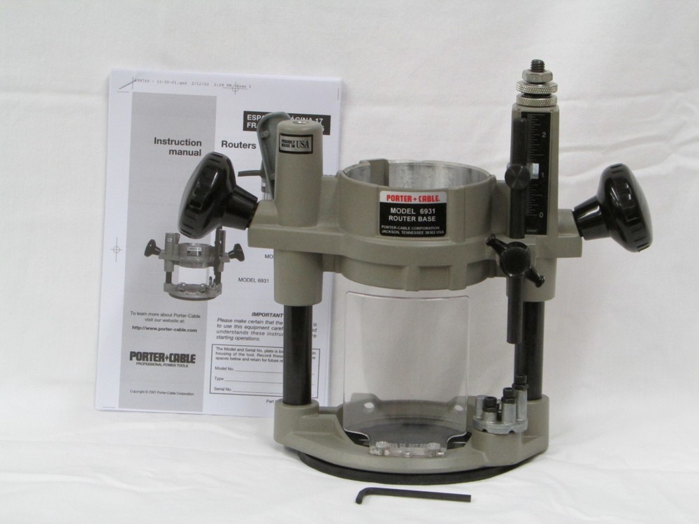 NICE Porter Cable Plunge Router Base #6931 - Complete