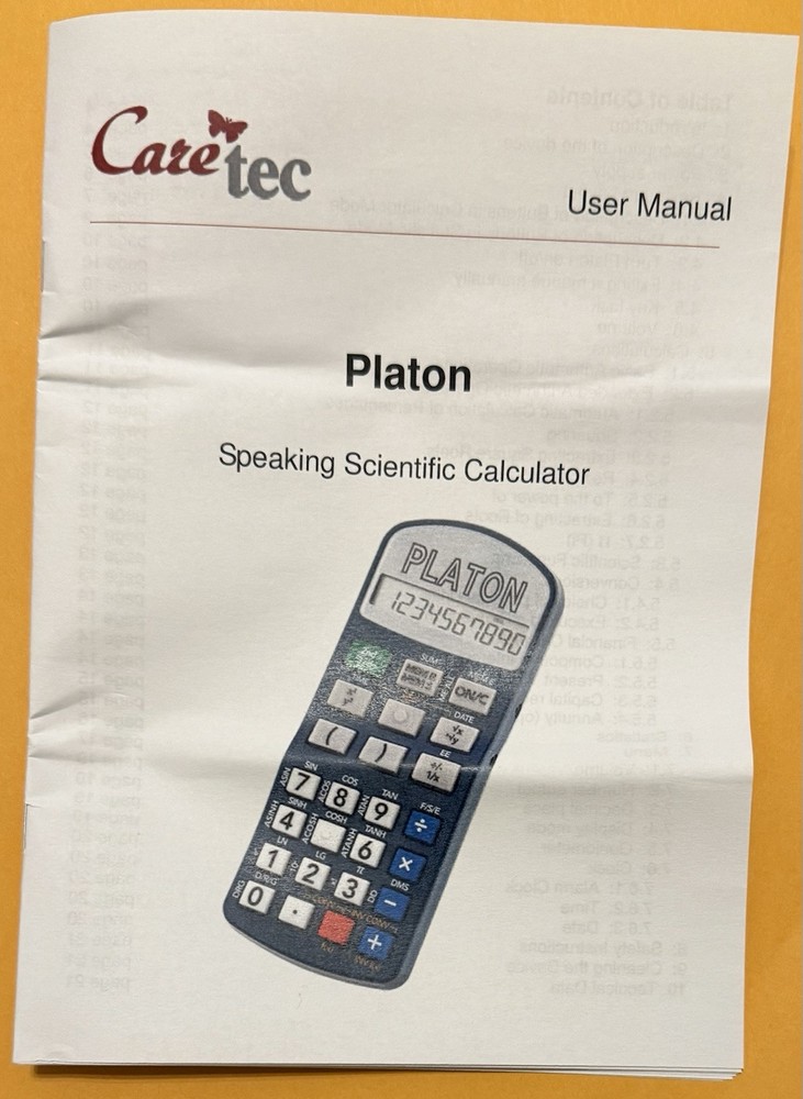 Platon - Speaking Scientific Calculator