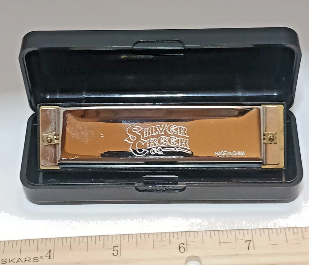 Silver Creek Ironworks Harmonica with Case key Of CC