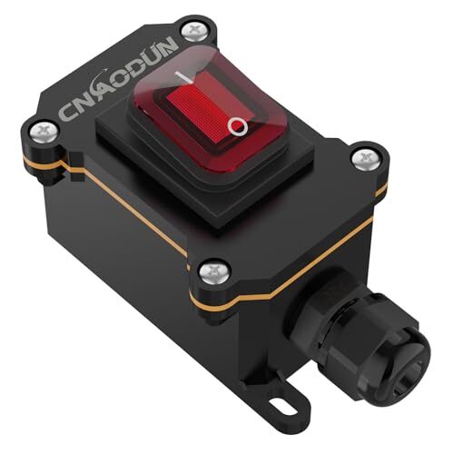 Waterproof Inline Cord Switch 35A-125V30A-250V AC On Off Toggle Switch with