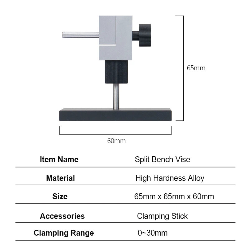 RAYSTUDIO Split Bench Vise 0.005mm High Precision Model Making Craft Tools