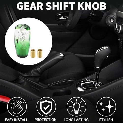 Car Shift Knob | Front Shift Lever Knob Universal for Automatic and 10cm Green