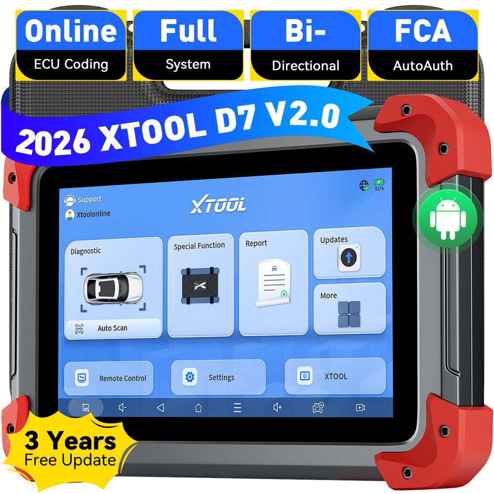 XTOOL USED D7 Auto All System Diagnostic Bidirectional Key Programming Scanner
