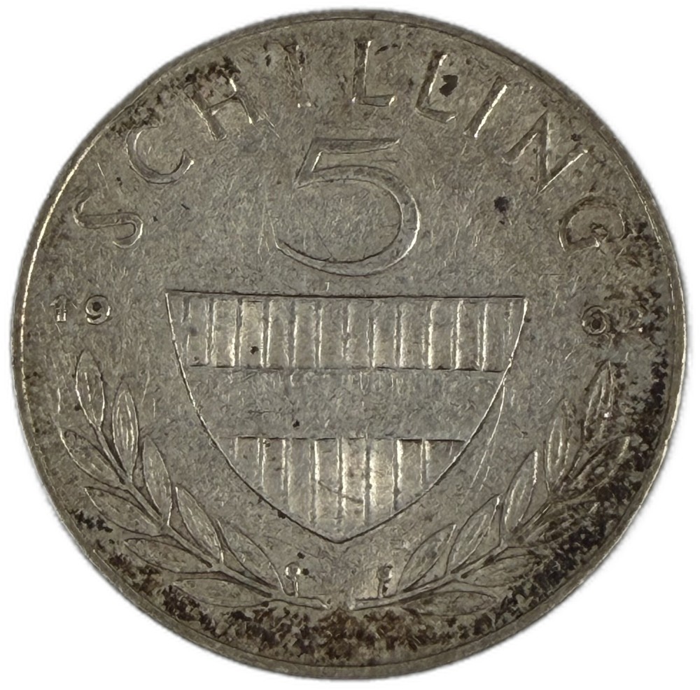 Austria - 5 Schilling - 1962 - KM#2889 - J