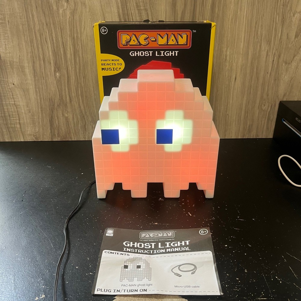 Pac Man Ghost light - Color Changing Lights USB powered - with box and manual