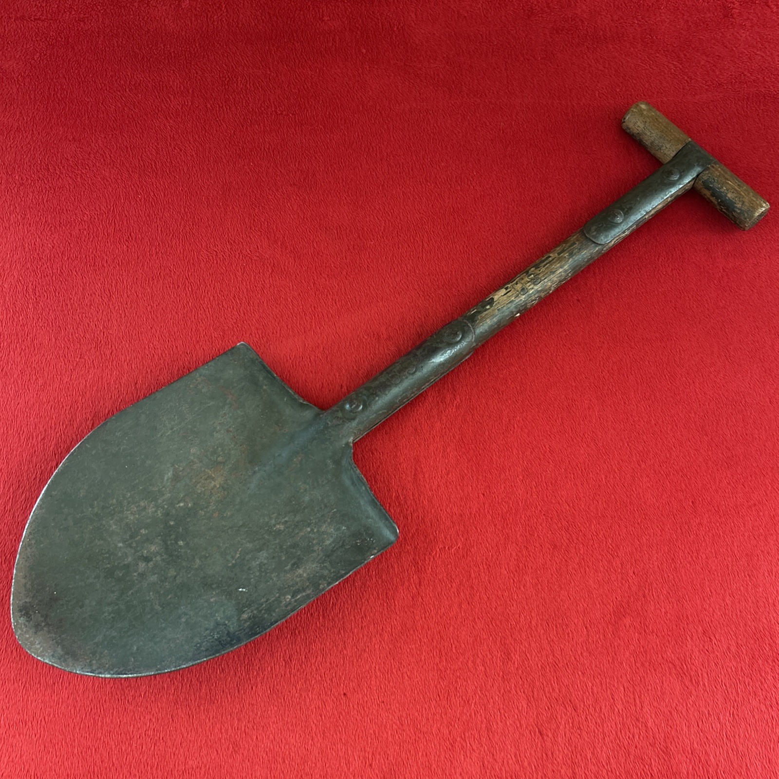 Antique Original WWI US Army Trench Shovel Entrenching Tool T-Handle M1910 WW1