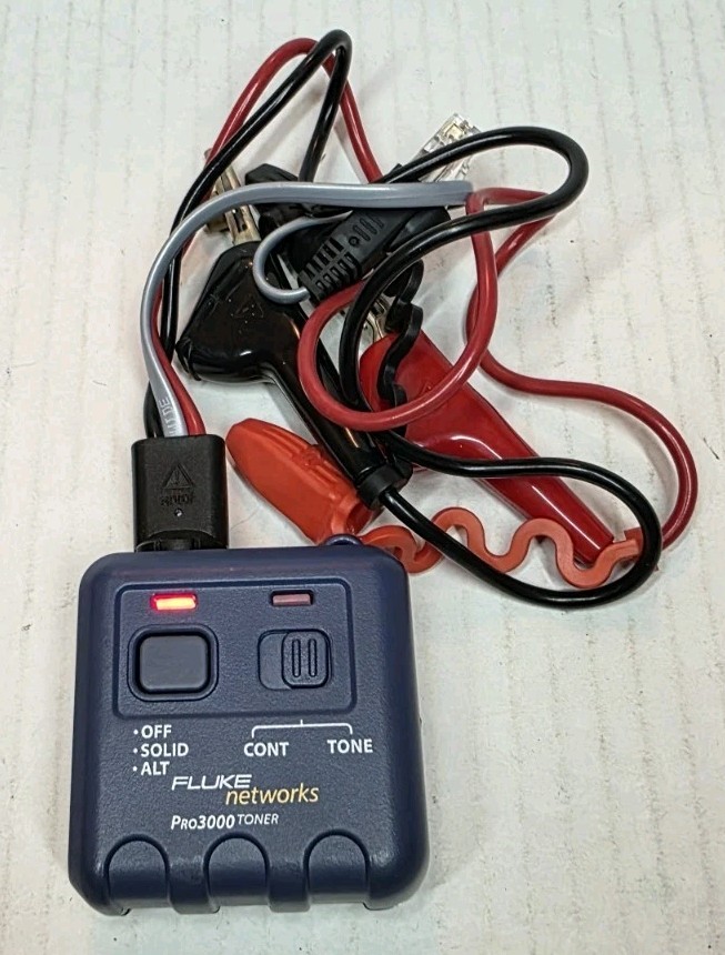 Fluke Networks Pro3000 Probe & Pro3000 Toner With Soft Case Tested Working