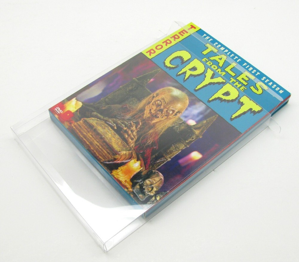 1x DVD FULLSLIP SMALL (SIZE DV4) -CLEAR PLASTIC PROTECTIVE BOX PROTECTOR SLEEVE